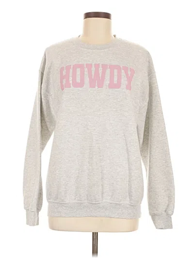 Pre-owned Gildan Sweatshirt In Gray