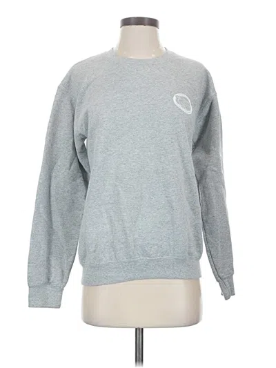Pre-owned Gildan Sweatshirt In Gray