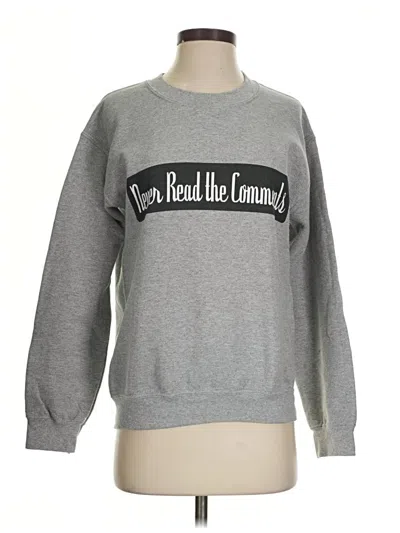 Pre-owned Gildan Sweatshirt In Gray