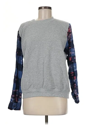 Pre-owned Gildan Sweatshirt In Gray