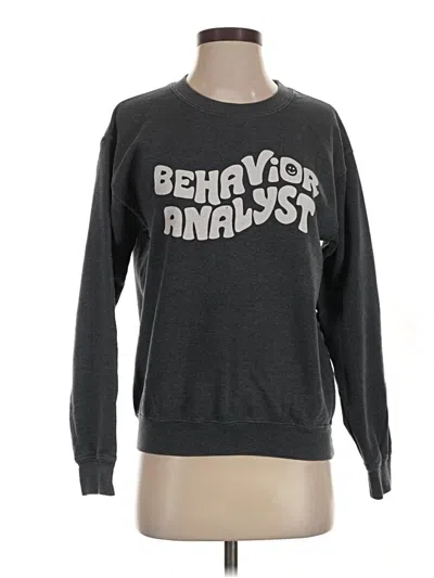 Pre-owned Gildan Sweatshirt In Gray