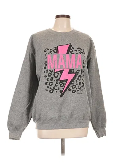 Pre-owned Gildan Sweatshirt In Gray