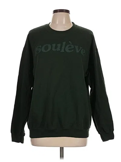 Pre-owned Gildan Sweatshirt In Green
