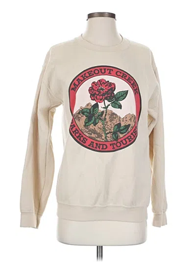 Pre-owned Gildan Sweatshirt In Ivory