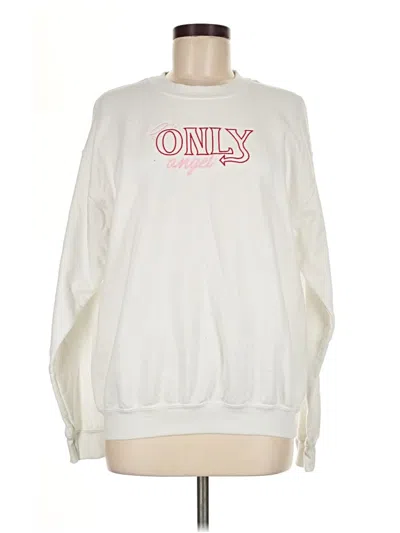 Pre-owned Gildan Sweatshirt In Ivory
