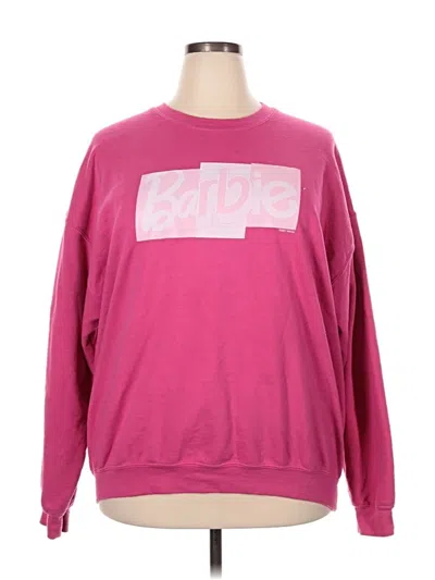 Pre-owned Gildan Sweatshirt In Pink