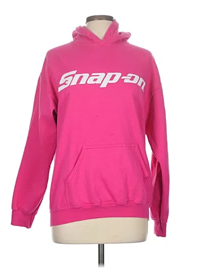 Pre-owned Gildan Sweatshirt In Pink
