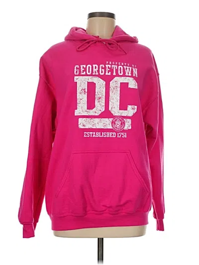 Pre-owned Gildan Sweatshirt In Pink