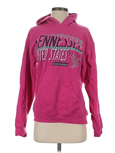 Pre-owned Gildan Sweatshirt In Pink