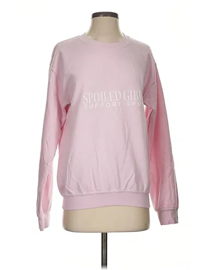 Pre-owned Gildan Sweatshirt In Pink