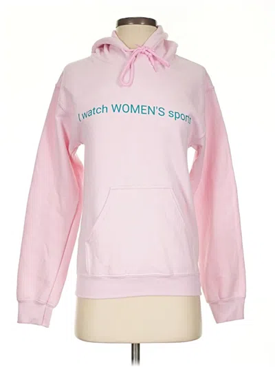 Pre-owned Gildan Sweatshirt In Pink