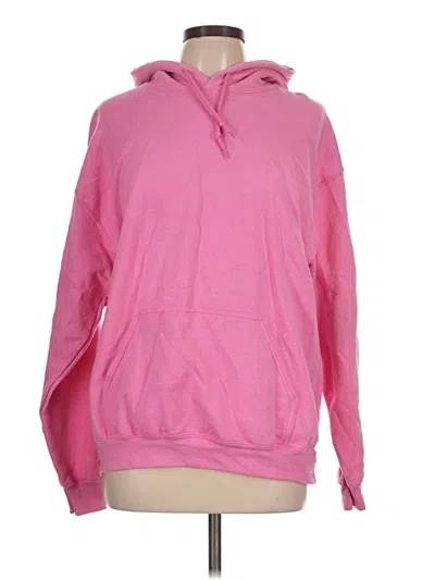 Pre-owned Gildan Sweatshirt In Pink