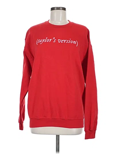 Pre-owned Gildan Sweatshirt In Red