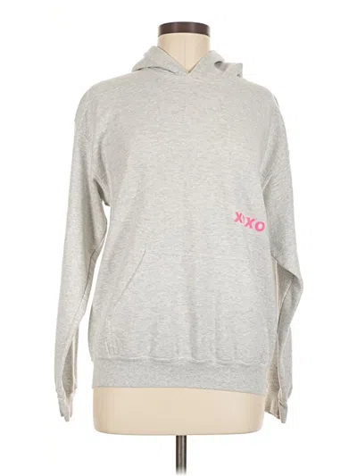 Pre-owned Gildan Sweatshirt In Silver