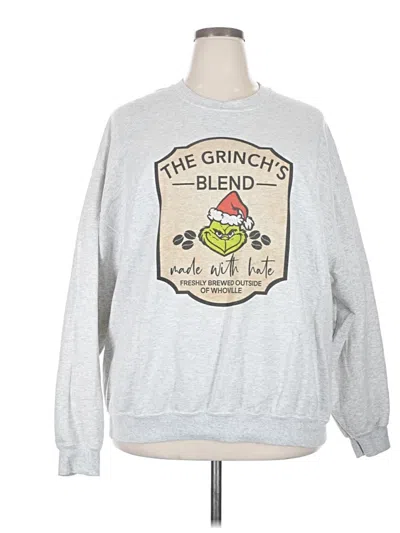 Pre-owned Gildan Sweatshirt In Silver