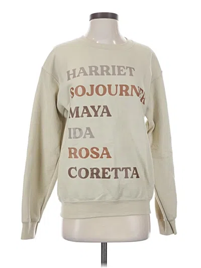 Pre-owned Gildan Sweatshirt In Tan