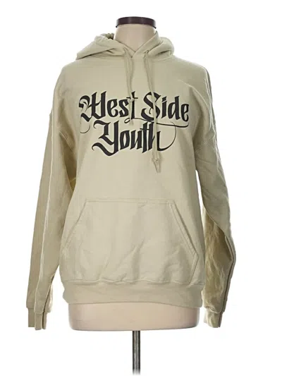Pre-owned Gildan Sweatshirt In Tan