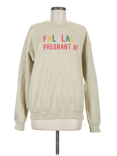 Pre-owned Gildan Sweatshirt In Tan