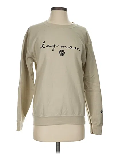Pre-owned Gildan Sweatshirt In Tan