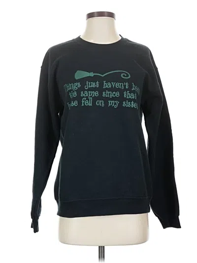 Pre-owned Gildan Sweatshirt In Teal