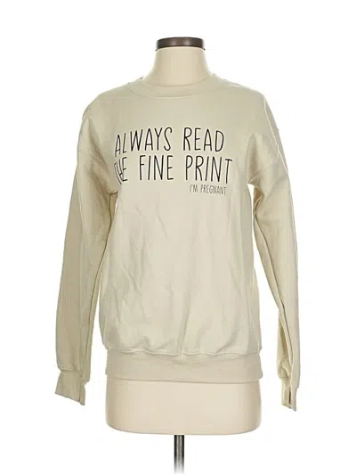 Pre-owned Gildan Sweatshirt In White