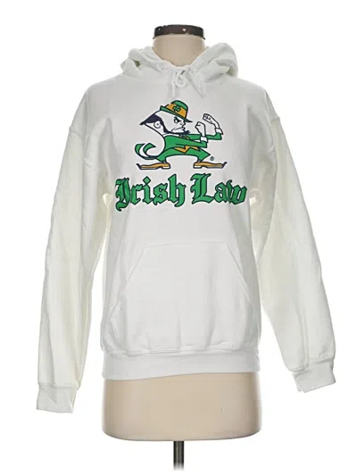 Pre-owned Gildan Sweatshirt In White