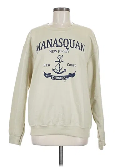 Pre-owned Gildan Sweatshirt In White