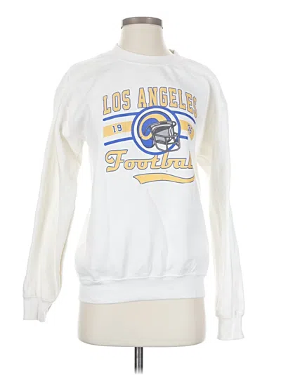 Pre-owned Gildan Sweatshirt In White