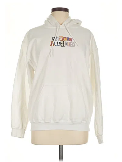 Pre-owned Gildan Sweatshirt In White