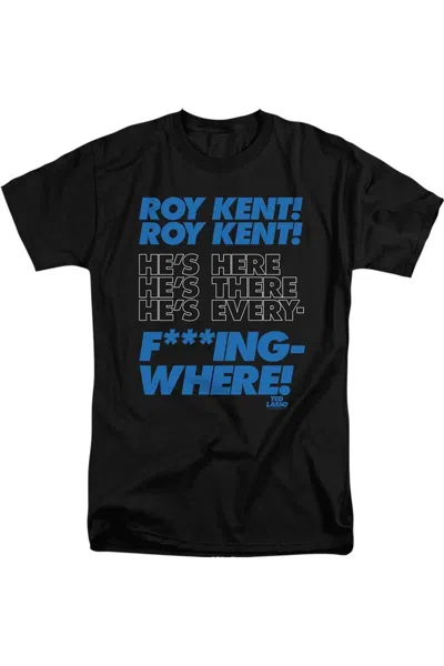 Gildan Ted Lasso Roy Kent Chant Short Sleeve Adult Tall Tee / T-shirt In Black