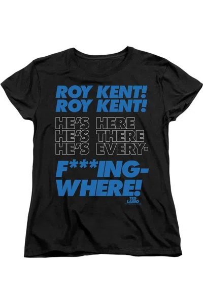 Gildan Ted Lasso Roy Kent Chant Short Sleeve Women´s Tee / T-shirt In Black