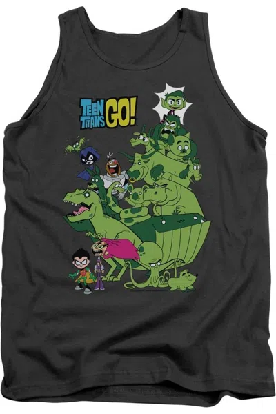Gildan Teen Titans Go Beast Boy Stack Adult Tank Top In Pink