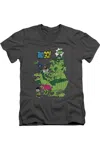 Gildan Teen Titans Go Beast Boy Stack Short Sleeve Adult V Neck Premium Cotton Tee / T-shirt In Pink