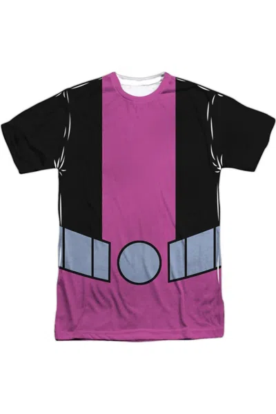 Gildan Teen Titans Go Beast Boy Uniform Short Sleeve Adult Poly Crew Tee / T-shirt In White