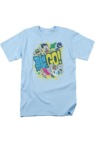 Gildan Teen Titans Go Go Short Sleeve Adult Tee / T-shirt In Blue