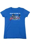 Gildan Teen Titans Go Like Pros Yo Short Sleeve Womens Tee / T-shirt In Blue