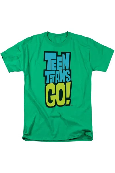Gildan Teen Titans Go Logo Short Sleeve Adult Tee / T-shirt In Green
