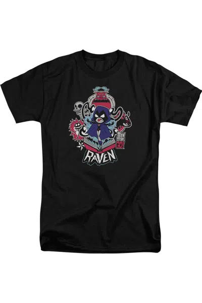 Gildan Teen Titans Go Raven Short Sleeve Adult Tall Tee / T-shirt In Black