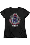 Gildan Teen Titans Go Raven Short Sleeve Womens Tee / T-shirt In Black
