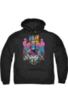 Gildan Teen Titans Go To The Movies Burst Through Adult Pull Over Hoodie / Hooded Sweatshirt In Black