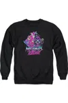 Gildan Teen Titans Go To The Movies No Limits Adult Crewneck Sweatshirt In Black