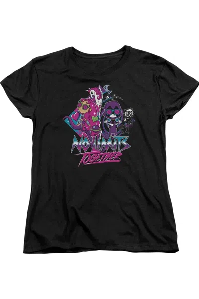 Gildan Teen Titans Go To The Movies No Limits Short Sleeve Women´s Tee / T-shirt In Black