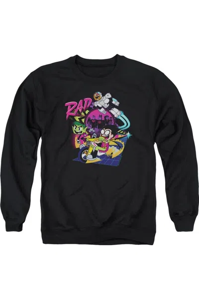 Gildan Teen Titans Go To The Movies Rad Adult Crewneck Sweatshirt In Black