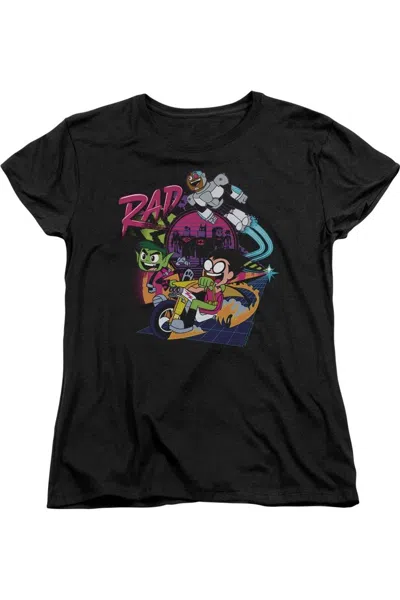 Gildan Teen Titans Go To The Movies Rad Short Sleeve Women´s Tee / T-shirt In Black