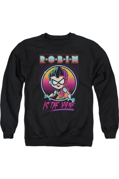 Gildan Teen Titans Go To The Movies Robin Adult Crewneck Sweatshirt In Black