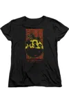 Gildan Teen Titans Go To The Movies Titans Silhouette Short Sleeve Women´s Tee / T-shirt In Black