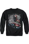 Gildan The Batman (2022) Batman And Batmobile Adult Crewneck Sweatshirt In Black