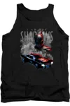 Gildan The Batman (2022) Batman And Batmobile Adult Tank Top In Black