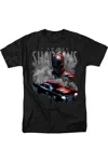 Gildan The Batman (2022) Batman And Batmobile Short Sleeve Adult T-shirt In Black