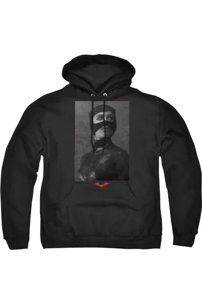 Gildan The Batman (2022) Catwoman Worn Portrait Adult Pull Over Hoodie In Black